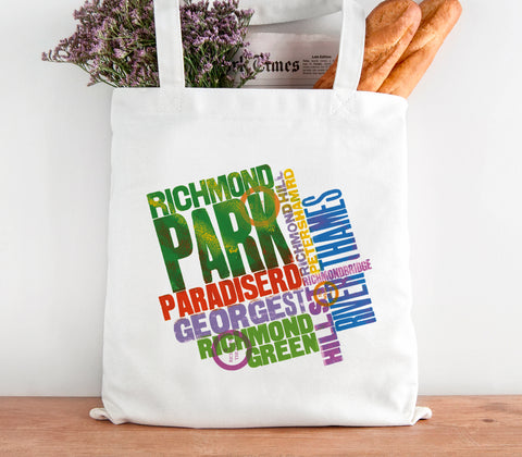 Alan Kitching 'London' Series 'Richmond Park' Cotton Tote Bag