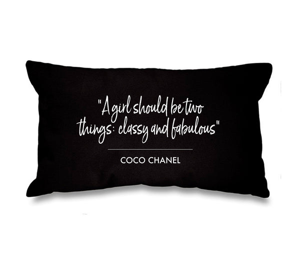 Personalised Designer Inspired Quote 'Fabulous' Rectangular Cotton Cushion Cover